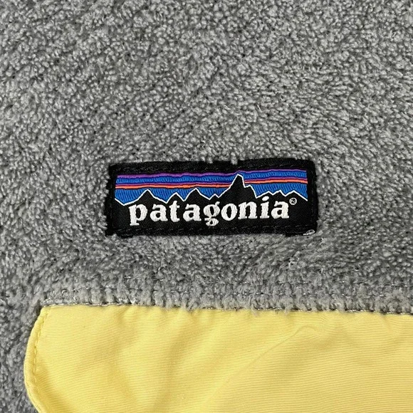 Patagonia Sweater Womens Medium Gray Retool Snap Polartec Fleece Outdoor Hiking - Picture 10 of 14